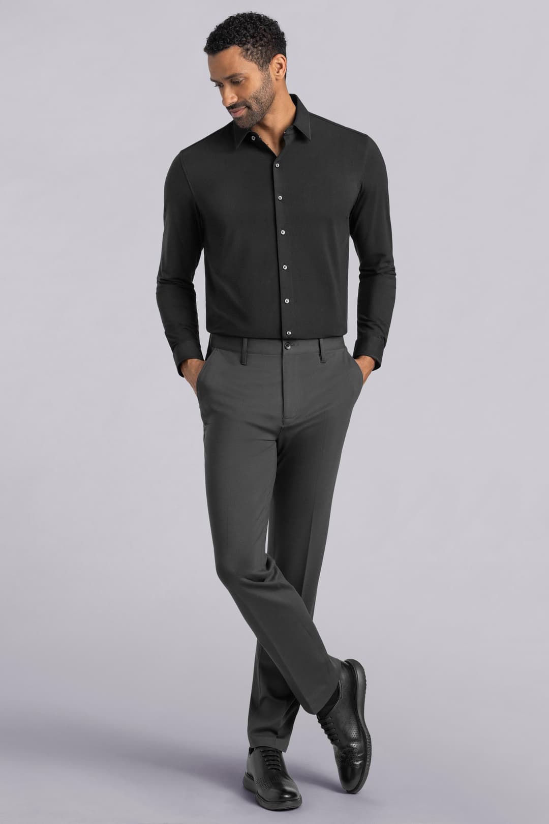 Ambition in Icy Cotton - Black