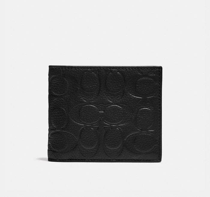 3-In-1 Wallet In Signature Leather - Black